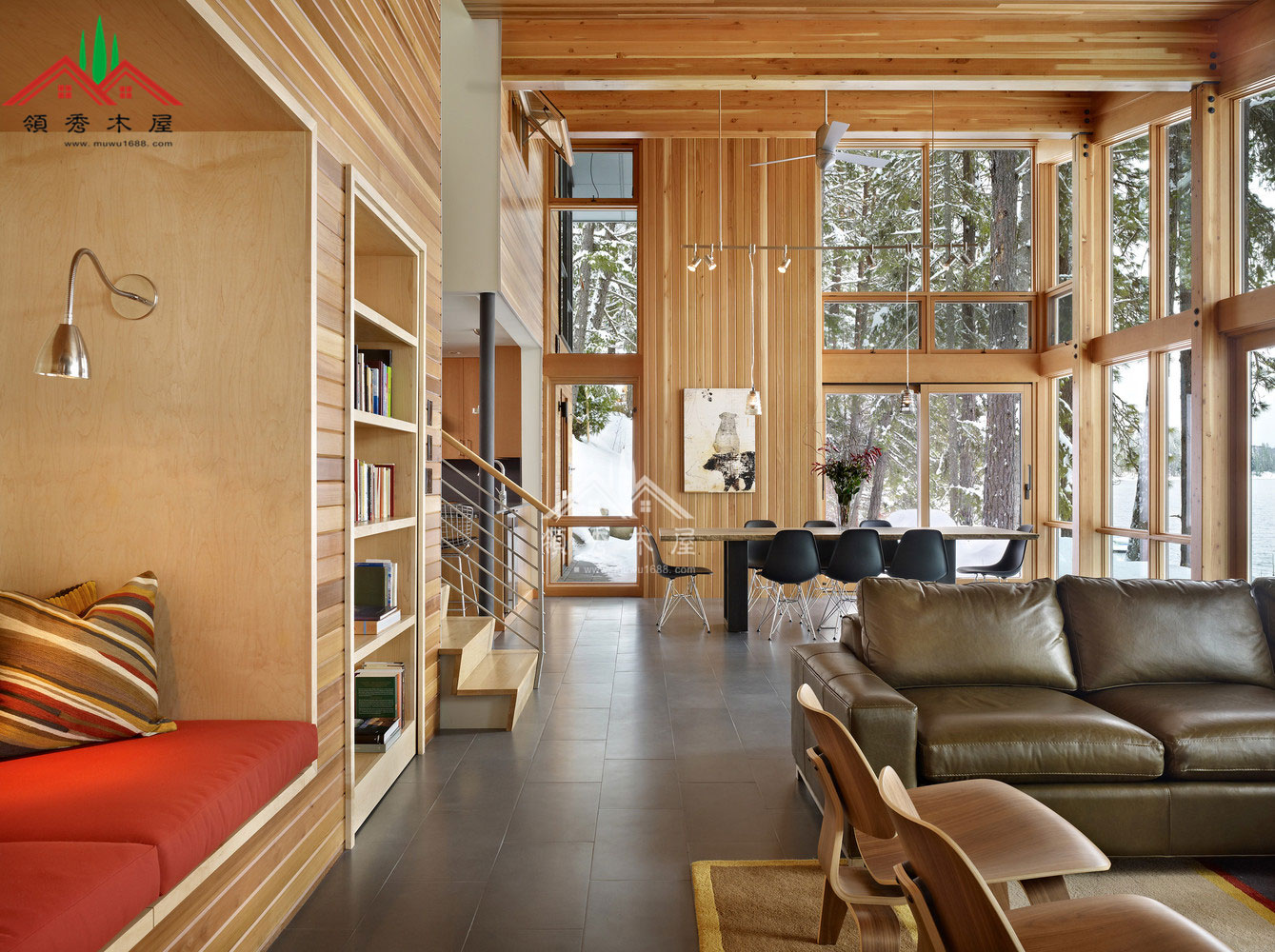 现代风格木屋客厅