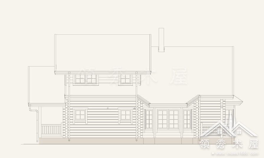 别墅木屋建造完毕客人验收