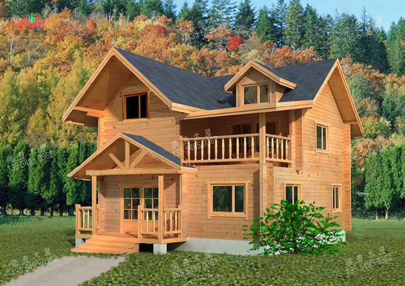木制木别墅参照图