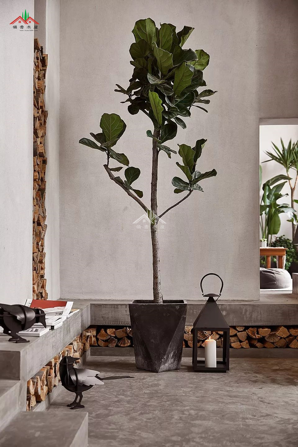 简约混砖木屋