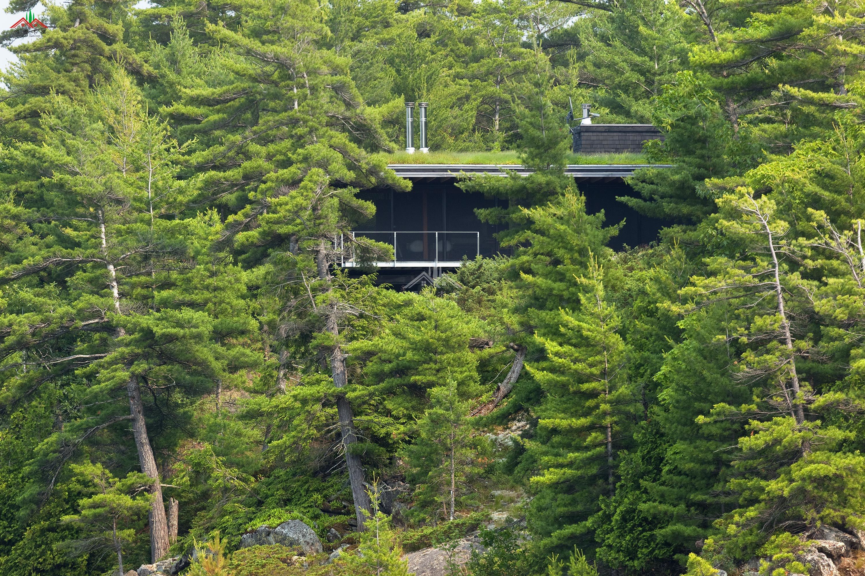 工作室山景木屋