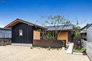 日式风格单层庭院小烘培木结构房